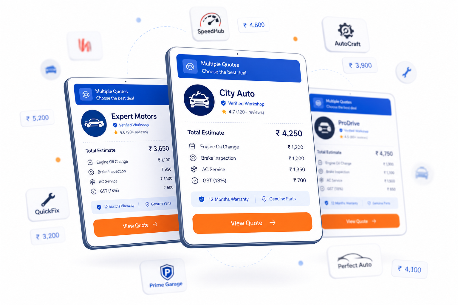 Car Blink diagnostics and transparent pricing